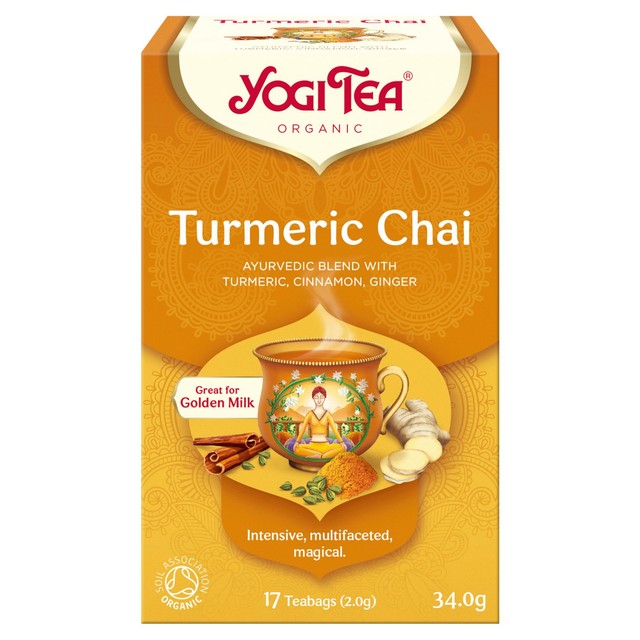 Yogi Tea turmeric chai tea bags 17 bags (British brand)