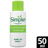 Simple Hydrating Light Moisturiser Travel Size Facial Moisturiser 50ml