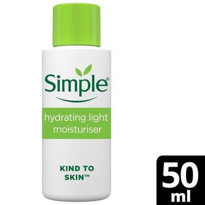 Simple Hydrating Light Moisturiser Travel Size Facial Moisturiser 50ml