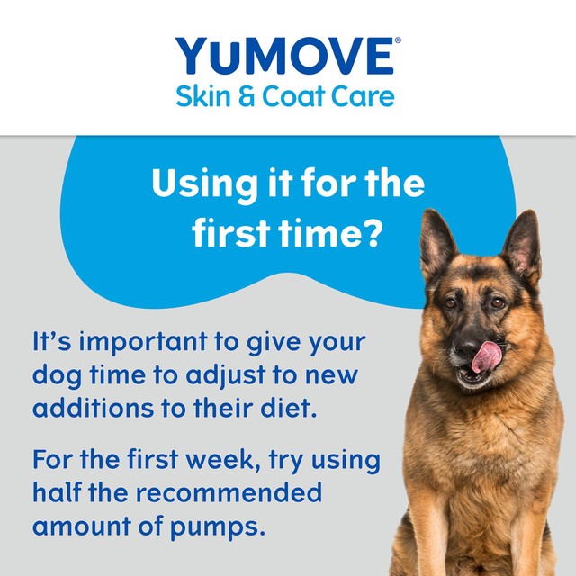 Lintbells YuMOVE skin and coat supplement for adult dogs 500ml (British brand)