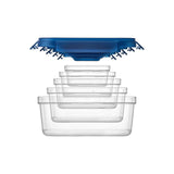 LocknLock NestnLock blue food storage containers 5-piece set, UK version