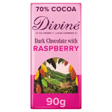M&S Divine 70% Dark Chocolate with Raspberry Chocolate Bar 90g- Buy online at McGrocer