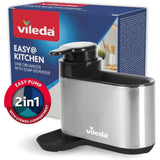 M&S Vileda Stainless Steel Sink Organiser with Soap Dispenser- Buy online at McGrocer