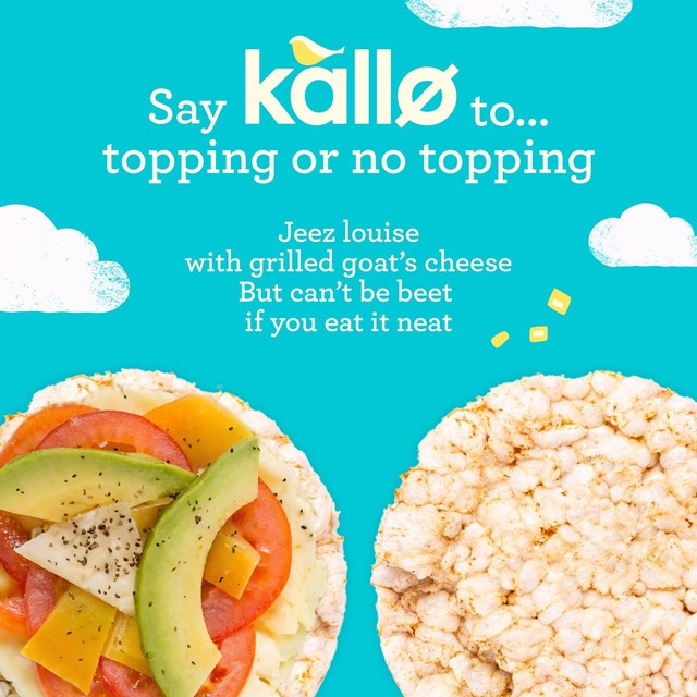 Kallo lightly salted corn cakes 130g, UK version