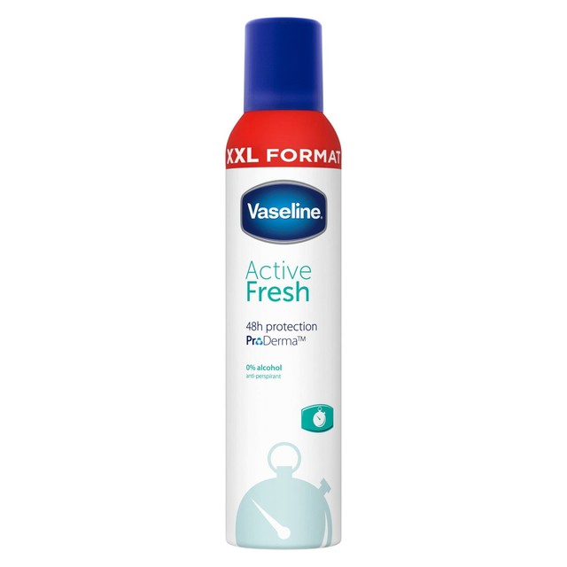 Vaseline Active Fresh anti-perspirant deodorant spray 250ml (British brand)
