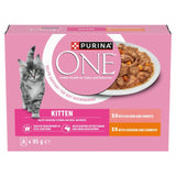 M&S Purina One Kitten Mini Fillets Salmon and Chicken Wet Cat Food 8 x 85g- Buy online at McGrocer