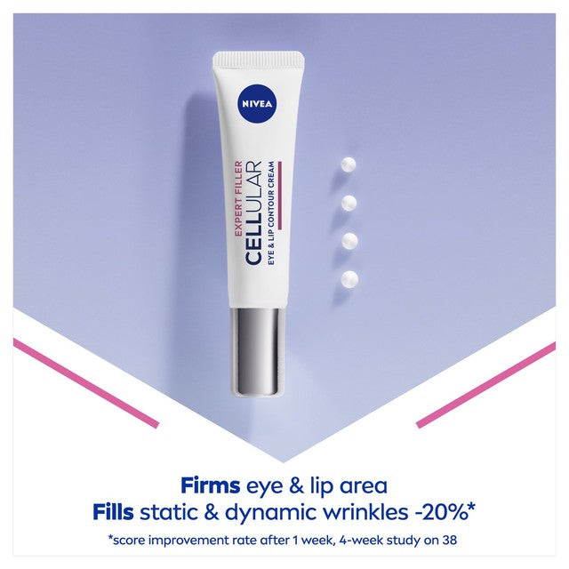 Nivea Hyaluron Cellular Filler Anti-Age Eye Cream 15ml, imported from the UK