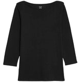 M&S Women's Cotton Top Black Size 14, imported from the UK