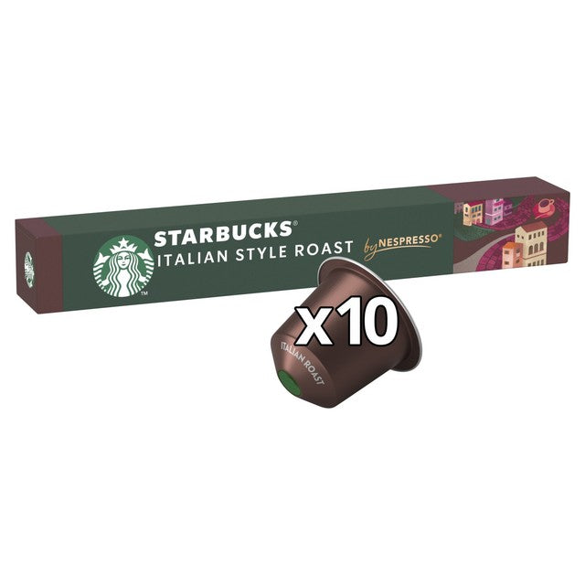 Starbucks Italian Roast coffee capsules 10 pods (British brand)