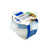 M&S Addis Clip Tight Round Food Storage Containers 300ml Pack of 3- Buy online at McGrocer