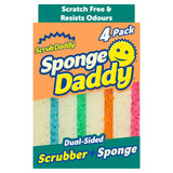 M&S Scrub Daddy Sponge Daddy Colors Scrubbing Sponge 4 Pack- Buy online at McGrocer