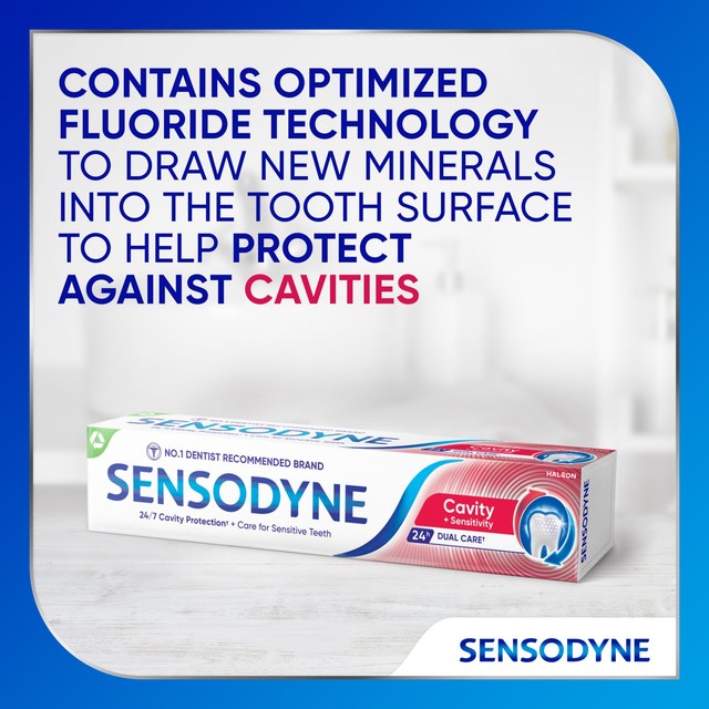 Sensodyne Cavity + Sensitivity toothpaste 75ml (British brand)