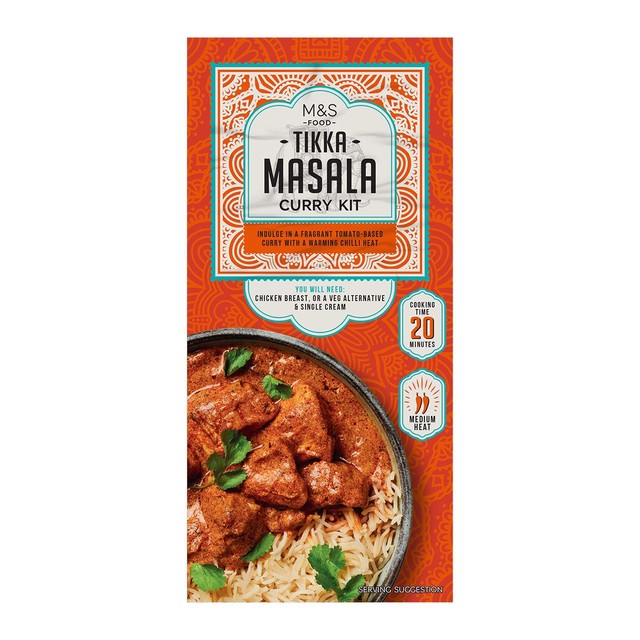 M&S Tikka Masala Curry Kit 225g, imported from the UK