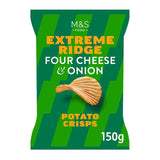 M&S Four Cheese & Onion Crisps 150g, imported from the UK