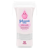 M&S Johnson's Baby Cotton Pads 50 Pads- Buy online at McGrocer