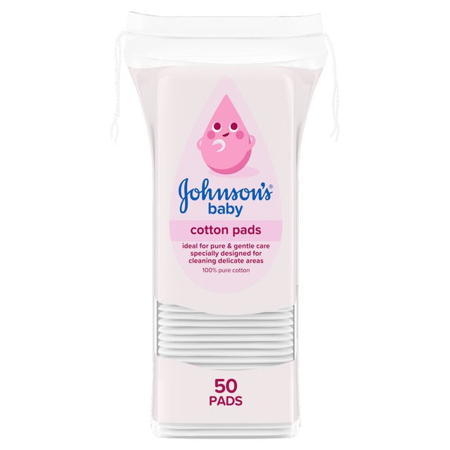 Johnson's Baby Cotton Pads 50 Pads, UK version