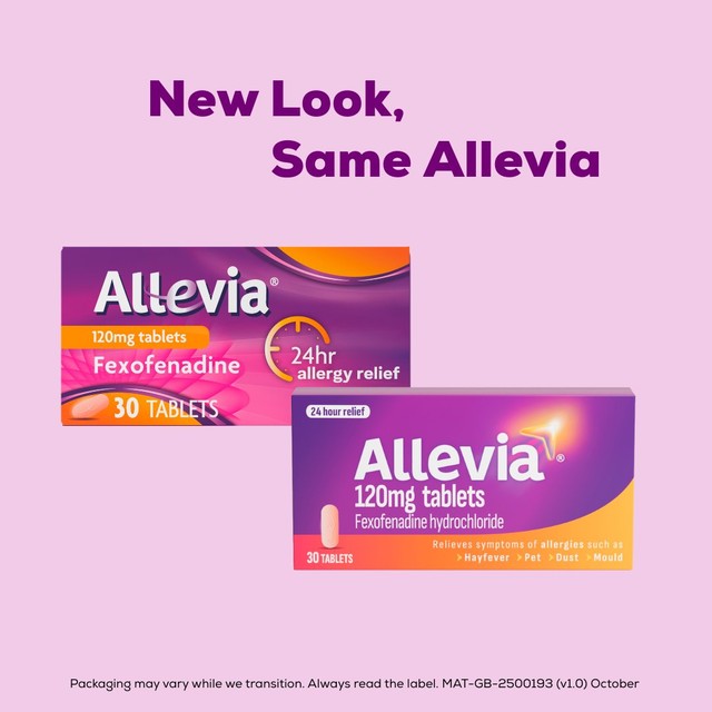 Allevia hayfever allergy relief tablets 30 pack - British product