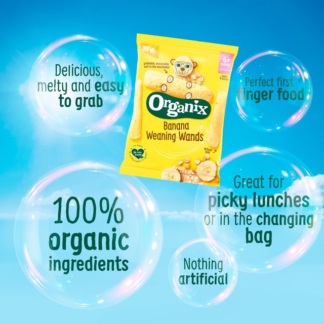 Organix strawberry baby puffs 25g, imported from the UK