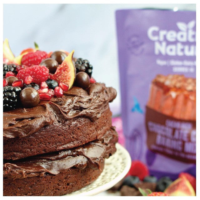 Creative Nature cacao rich chocolate cake baking mix 300g - British product