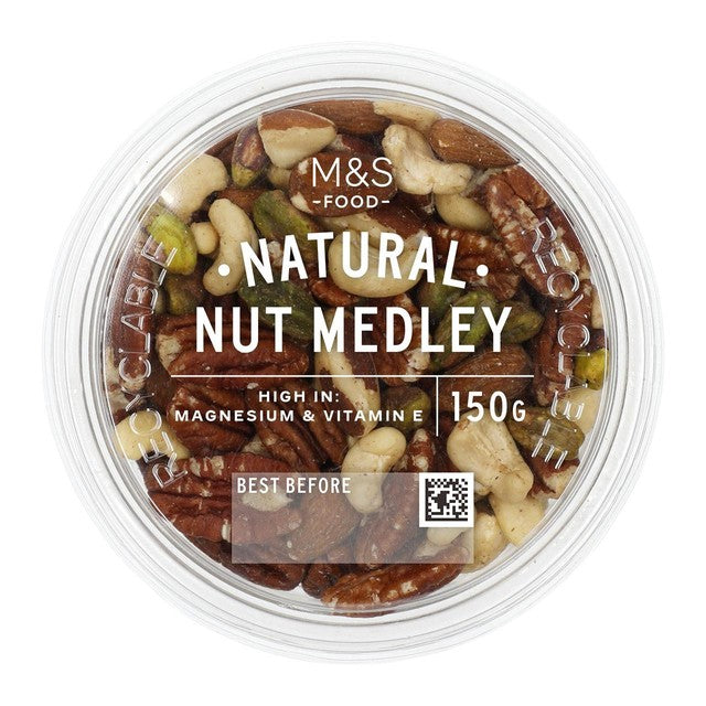 M&S Nut Medley mixed nuts 150g, imported from the UK