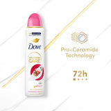 Dove anti-perspirant deodorant spray pomegranate lemon verbena scent 150ml - British product