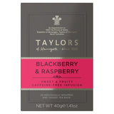 Taylors Blackberry & Raspberry herbal infusion teabags 20 pack (British brand)