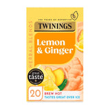 Twinings Lemon and Ginger Herbal Tea 20 Teabags (British brand)