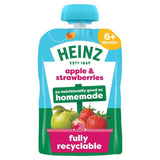 M&S Heinz Apple & Strawberry Baby Food Fruit Puree Pouch 6+ Months 100g- Buy online at McGrocer