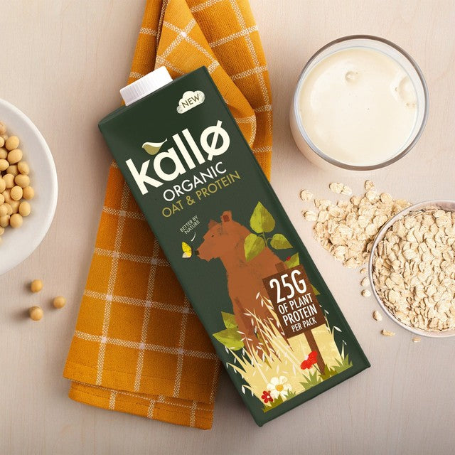 Kallo Organic Oat and Soya Protein Drink 1L, UK version