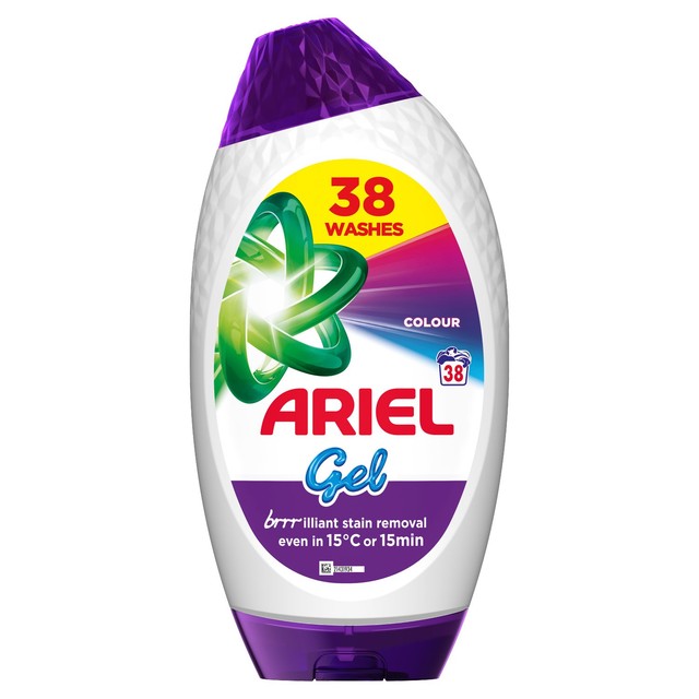Ariel Colour Washing Liquid Gel Laundry Detergent 1.254L - British product