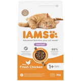 IAMS hairball dry cat food with chicken 3kg, UK version