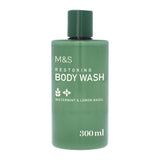 M&S M&S Restoring Body Wash Watermint & Lemon Basil 300ml- Buy online at McGrocer