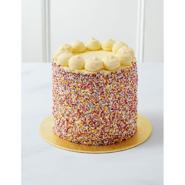M&S Rainbow Sponge Layer Cake 1.3kg, imported from the UK
