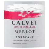 Calvet Limited Release Bordeaux Merlot red wine 75cl - British product