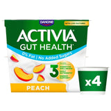Activia Fersken Fettfri Yoghurt Uten Tilsatt Sukker Multipakning 4 x 115 g