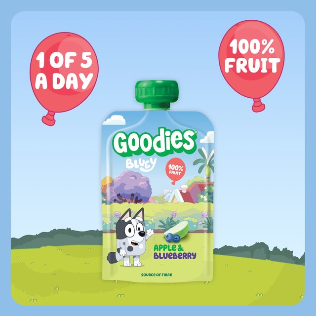 Goodies fruit pouch Apple & Blueberry multipack (British brand)