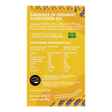 Fish 4 Ever Whole Sardines in Organic Sunflower Oil 120g - British product