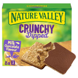 M&S Nature Valley Crunchy Dipped Milk Chocolate Flavour Cereal Bars 8 x 20g- Buy online at McGrocer