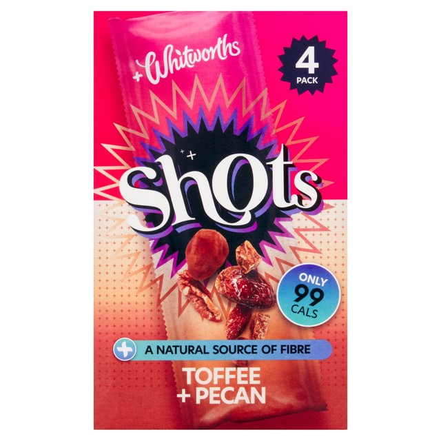 Whitworths Shots Snack Pack Toffee Pecan (British brand)
