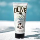Korres Greek Olive & Sea Salt body cream, imported from the UK