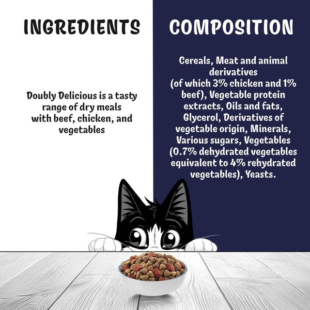 Felix dry cat food Beef Chicken & Vegetables 750g - British product