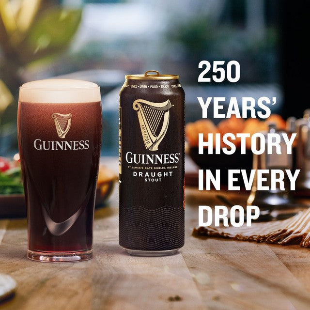 Guinness Draught stout beer 15 x 440ml cans, UK version