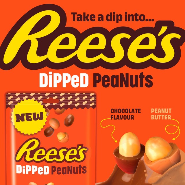 Reese's chocolate and peanut butter coated peanuts 176g, imported from the UK