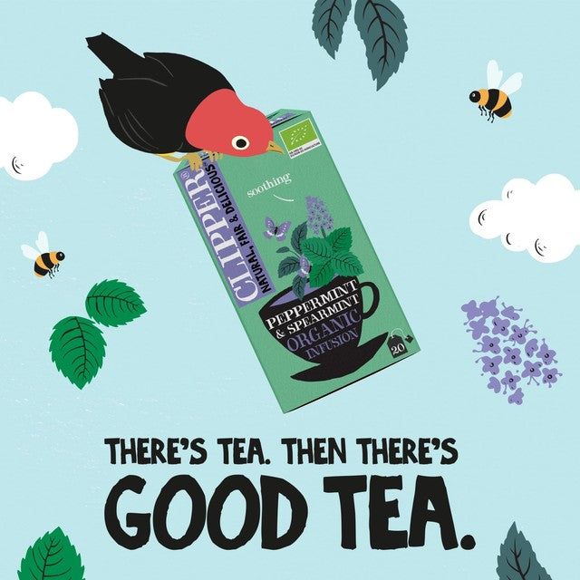 Clipper Peppermint & Spearmint herbal tea bags 20 pack - British product