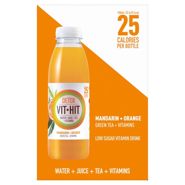 VITHIT orange and mandarin vitamin drink 500ml bottle (British brand)
