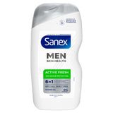 M&S Sanex Men Skin Health Active Fresh 6 in 1 Body Wash Shower Gel 400ml- Buy online at McGrocer