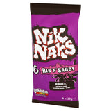 Nik Naks Rib 'N' Saucy crisps multipack, imported from the UK