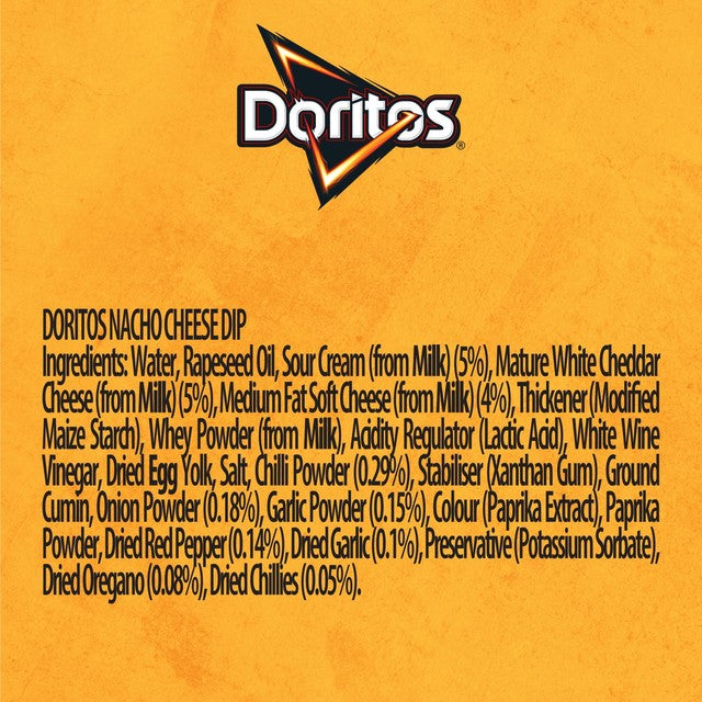Doritos nacho cheese dip 280g - British product