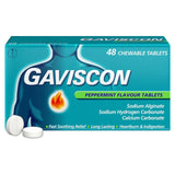 M&S Gaviscon Heartburn & Indigestion Peppermint Tablets 48 Tablets- Buy online at McGrocer