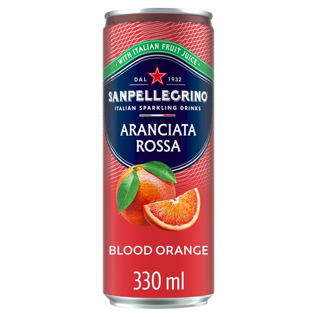 San Pellegrino Blood Orange Italian sparkling drink 12 x 330ml (British brand)